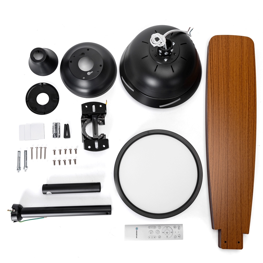 Aigostar - Ventilateur de plafond à intensité variable LED/20W/230V 2700-6500K 132cm beige + télécommande