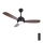 Aigostar - Ventilateur de plafond à intensité variable LED/24W/230V 2700-6500K 106,6 cm + télécommande