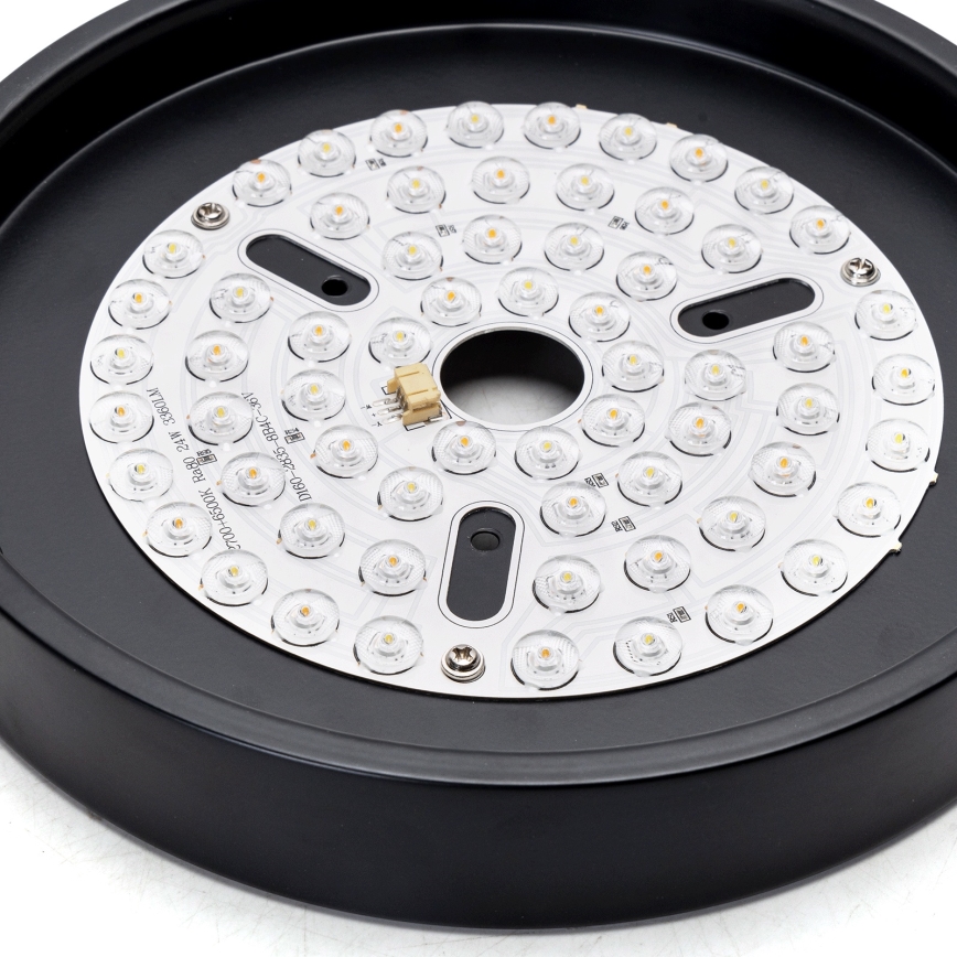 Aigostar - Ventilateur de plafond à intensité variable LED/24W/230V 2700-6500K 165cm noir + télécommande