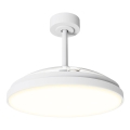 Aigostar - Ventilateur de plafond LED dimmable LED/50W/230V 2700-6500K Ø 106cm blanc + télécommande