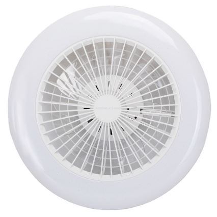 Aigostar - Plafonnier à intensité variable RGBW avec ventilateur LED/40W/230V 2700-6500K d. 48,5 cm blanc + Télécommande