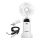 Aigostar - Ventilateur de poche rechargeable 4W/5V 1200mAh blanc