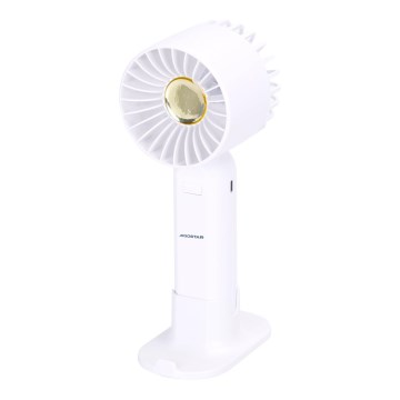 Aigostar - Ventilateur de poche rechargeable 4W/5V 500mAh USB blanc
