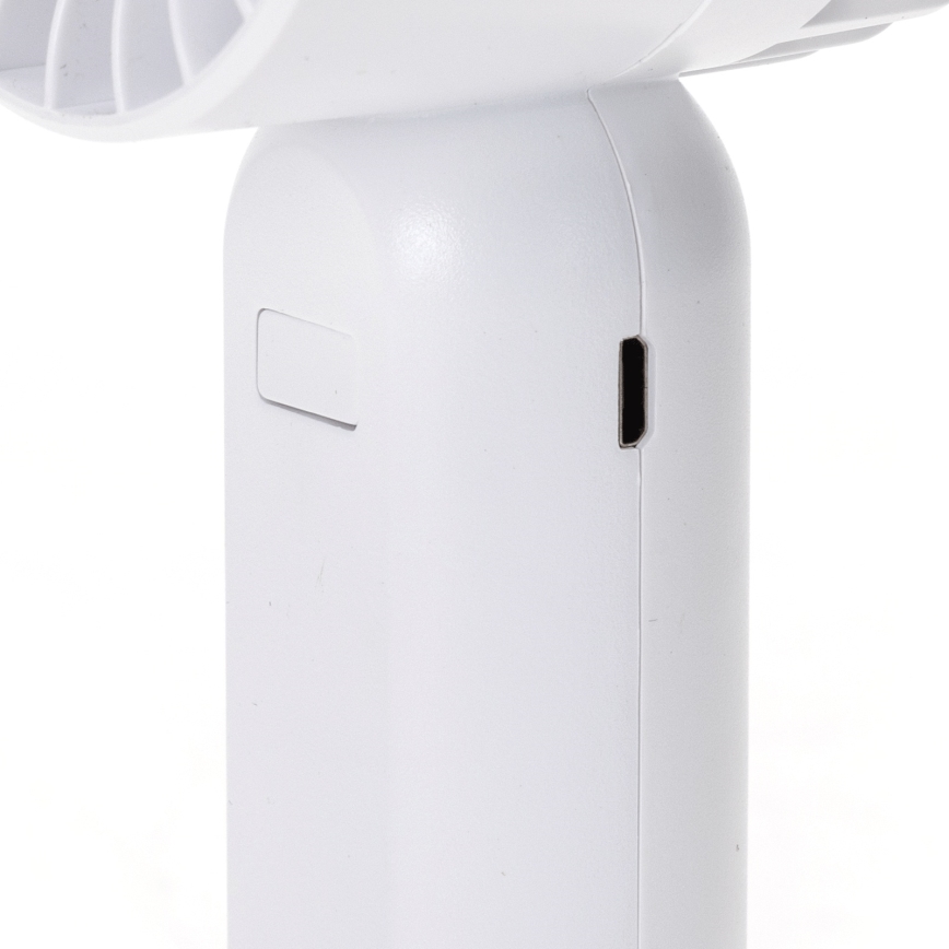 Aigostar - Ventilateur de poche rechargeable 4W/5V 500mAh USB blanc