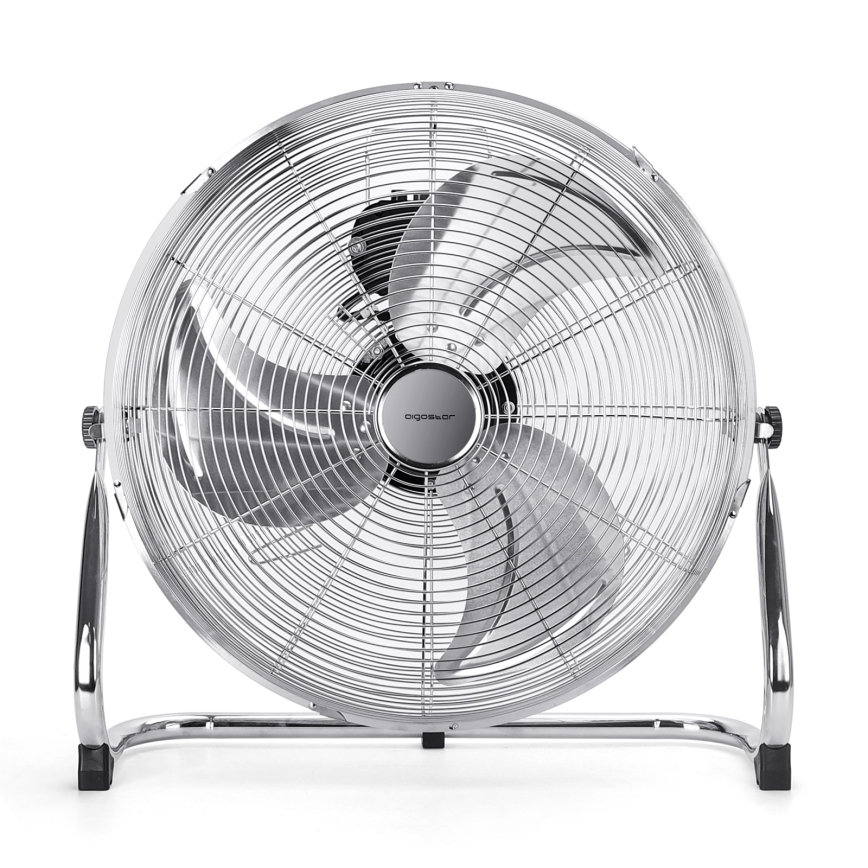 Aigostar - Ventilateur de sol 100W/230V 51 cm chrome brillant
