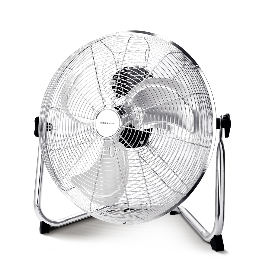 Aigostar - Ventilateur de sol 100W/230V 51 cm chrome brillant