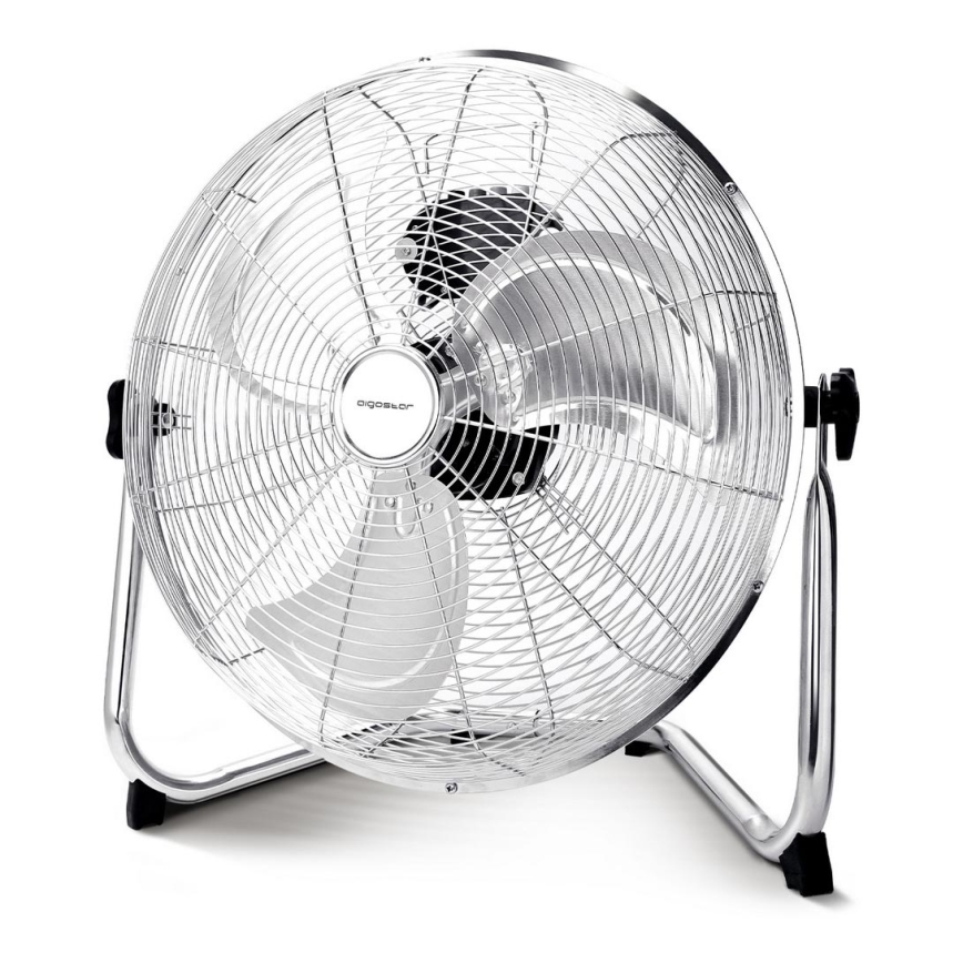 Aigostar - Ventilateur de sol 60W/230V 44,5 cm chrome brillant