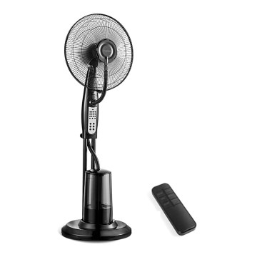 Aigostar - Ventilateur de sol avec jet d'eau 75W/230V + télécommande