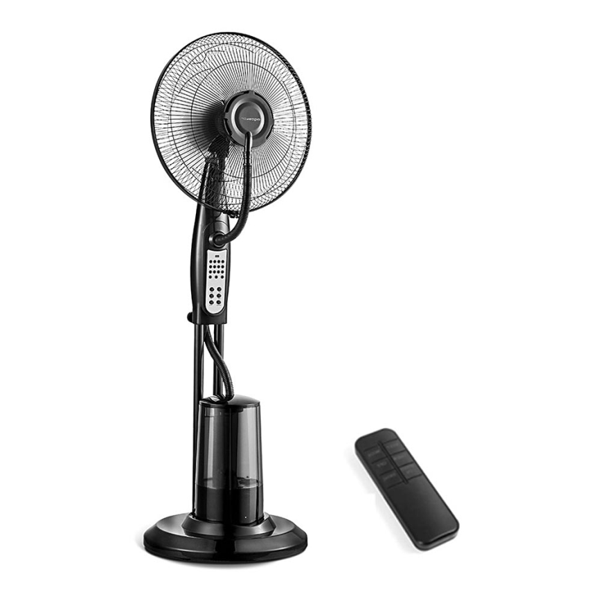 Aigostar - Ventilateur de sol avec jet d'eau 75W/230V + télécommande