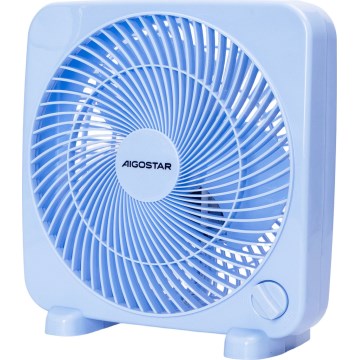 Aigostar - Ventilateur de table 30 W / 230 V, bleu