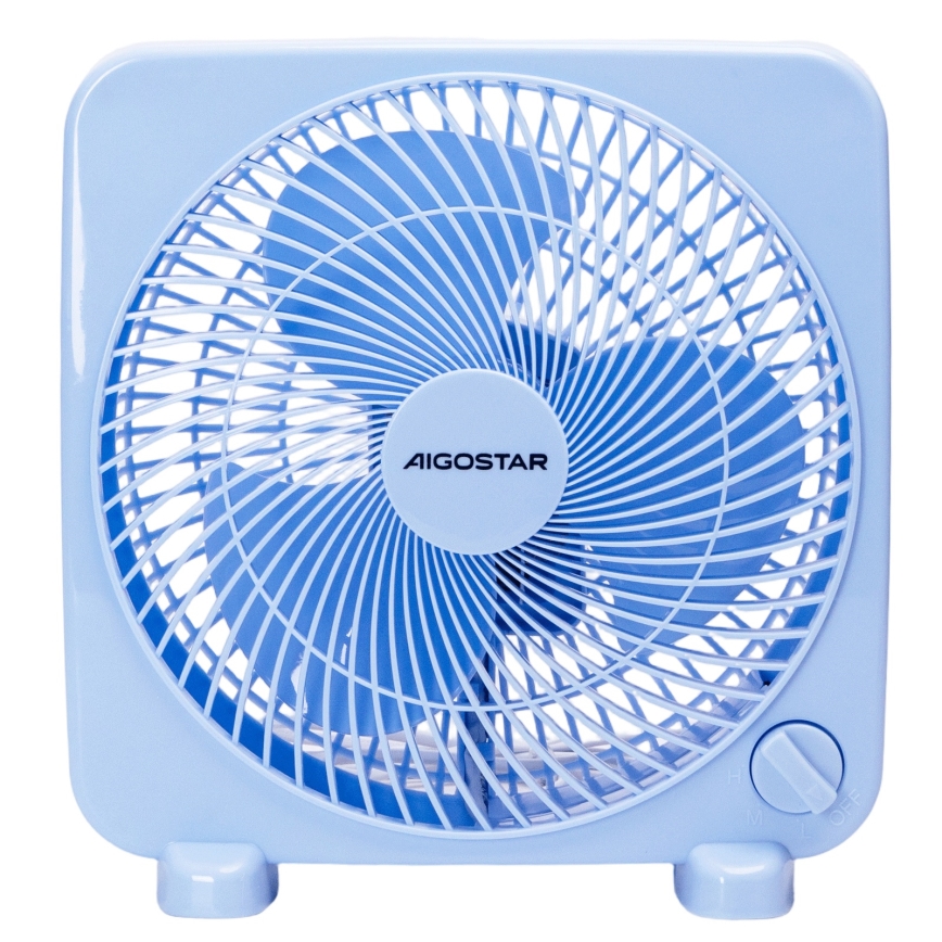 Aigostar - Ventilateur de table 30 W / 230 V, bleu