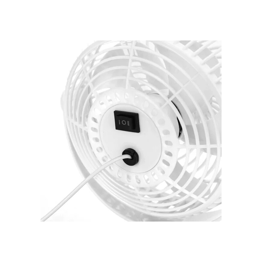 Aigostar - Ventilateur de table 3W/5V blanc