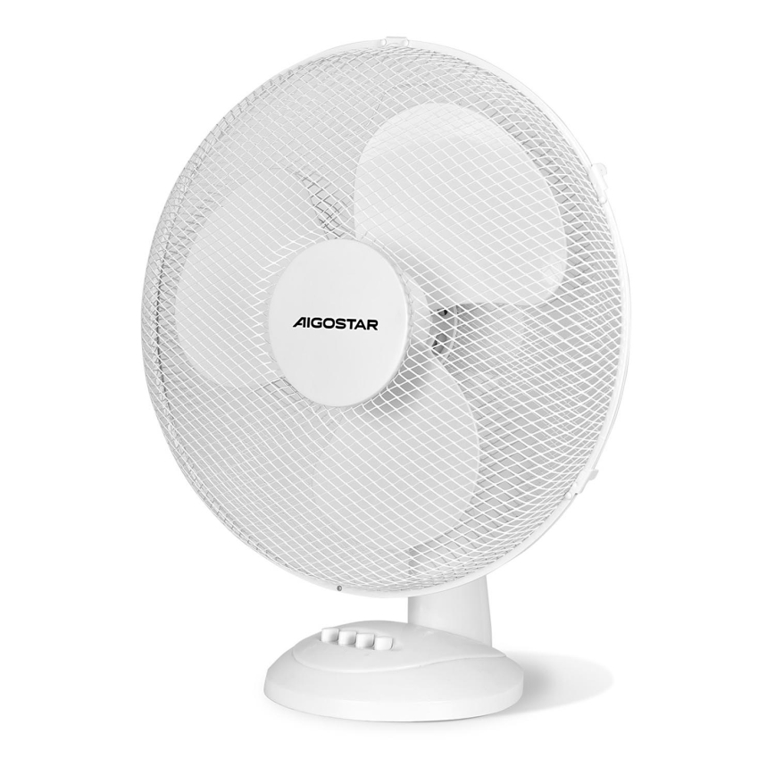 Aigostar - Ventilateur de table 40W/230V blanc