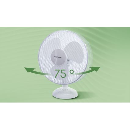 Aigostar - Ventilateur de table 40W/230V blanc