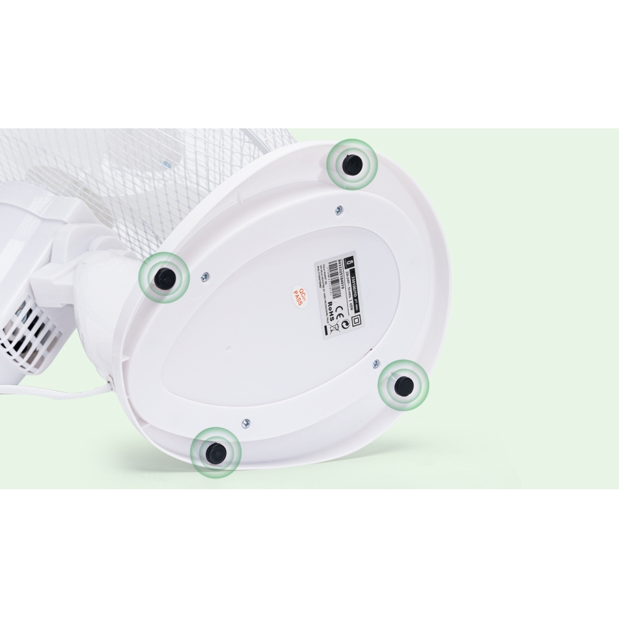 Aigostar - Ventilateur de table 40W/230V blanc