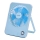 Aigostar - Ventilateur de table rechargeable 5W/5V 3600mAh USB bleu
