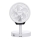 Aigostar - Ventilateur LED pliable sans fil avec port USB 6,5W/5V 8000 mAh
