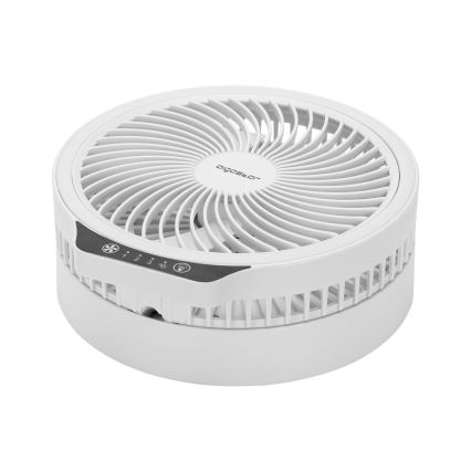 Aigostar - Ventilateur LED pliable sans fil avec port USB 6,5W/5V 8000 mAh