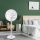 Aigostar - Ventilateur sur pied 2 en 1 45W/230V 110 cm blanc