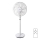 Aigostar - Ventilateur sur pied 45W/230V blanc + Télécommande