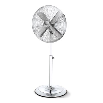 Aigostar - Ventilateur sur pied 50 W / 230 V Ø 45 cm chromé