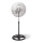Aigostar - Ventilateur sur pied 50 W/230 V Ø 50 cm chromé/noir