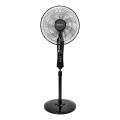 Aigostar - Ventilateur sur pied 50W/230V 130 cm noir + télécommande