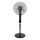 Aigostar - Ventilateur sur pied 50W/230V noir + télécommande