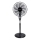 Aigostar - Ventilateur sur pied 55W/230V 130 cm noir + télécommande