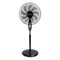 Aigostar - Ventilateur sur pied 60 W/230 V noir