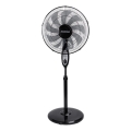 Aigostar - Ventilateur sur pied 60W/230V 130 cm noir + télécommande