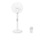 Aigostar - Ventilateur sur pied 60W/230V blanc + télécommande