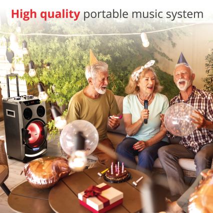 AKAI ABTS-112 - Enceinte sans fil 300W/230V 7000 mAh + télécommande