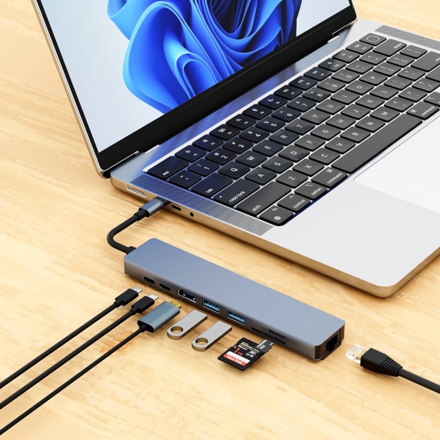 Aligator AHUB001 - hub USB-C 8 en 1