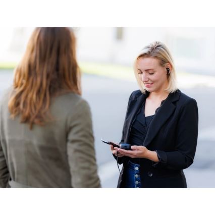 Aligator ATR10BK - Écouteurs sans fil avec traducteur 2-en-1 Pods Translate 470 mAh + 2x 40 mAh noirs