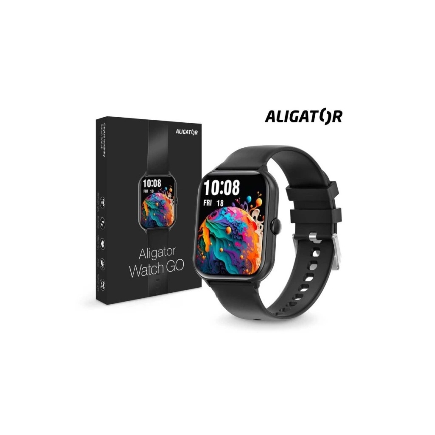 Aligator AW10BK - Montre connectée Watch GO 220 mAh IP67 noire