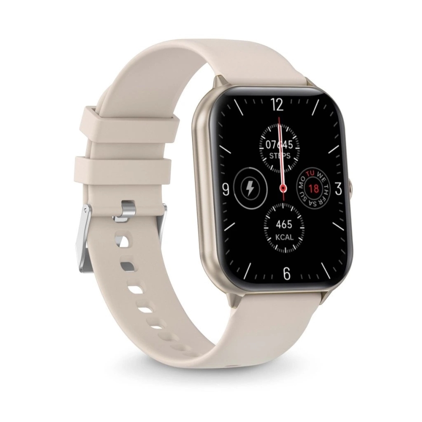 Aligator AW10SR - Montre connectée Watch GO 220 mAh IP67 crème