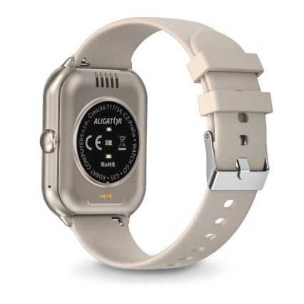 Aligator AW10SR - Montre connectée Watch GO 220 mAh IP67 crème