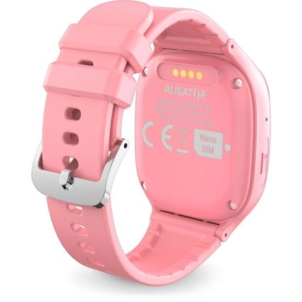Aligator AW11PK - Montre connectée Watch Junior 2, batterie 450 mAh, certification IP67, Wi‑Fi, rose