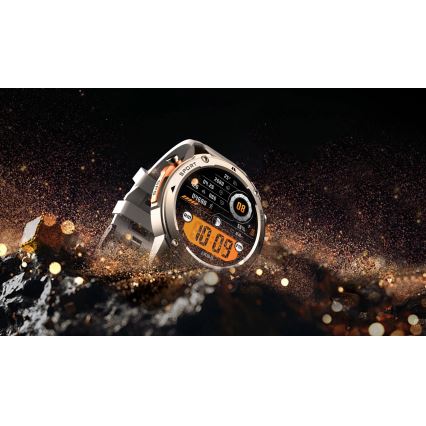 Aligator AW12SR - Montre connectée GPS, batterie 500 mAh, indice IP69K, finition argentée