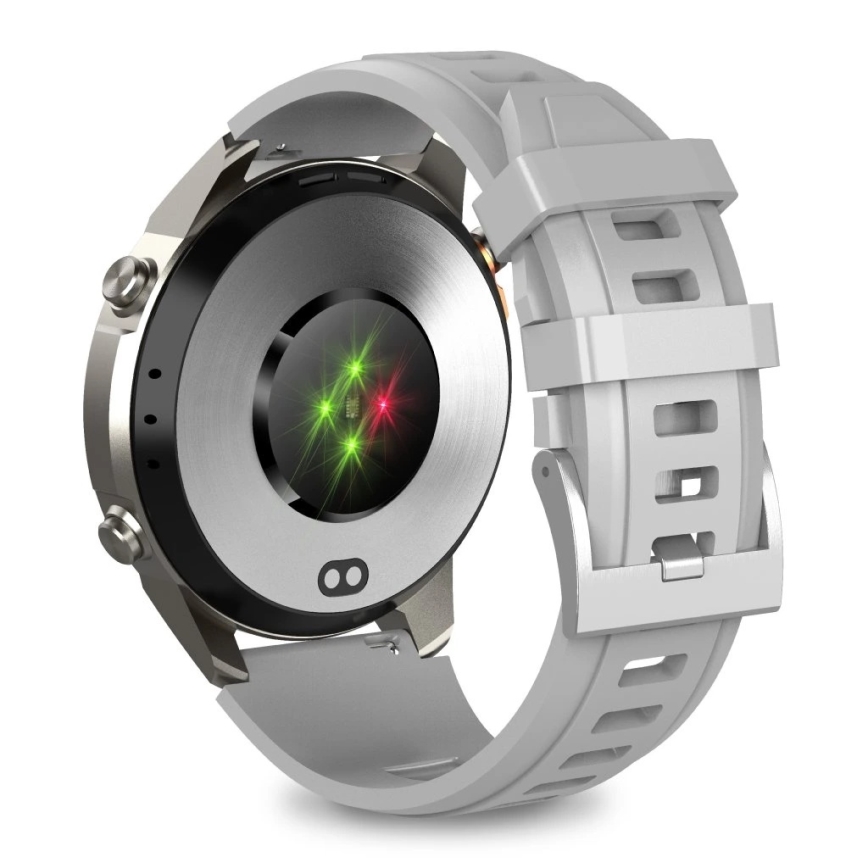 Aligator AW12SR - Montre connectée GPS, batterie 500 mAh, indice IP69K, finition argentée
