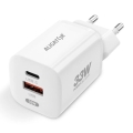 Aligator CHPD0020 - Adaptateur de charge rapide GaN Power Delivery 33 W USB-A + USB-C, blanc