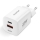 Aligator CHPD0020 - Adaptateur de charge rapide GaN Power Delivery 33 W USB-A + USB-C, blanc