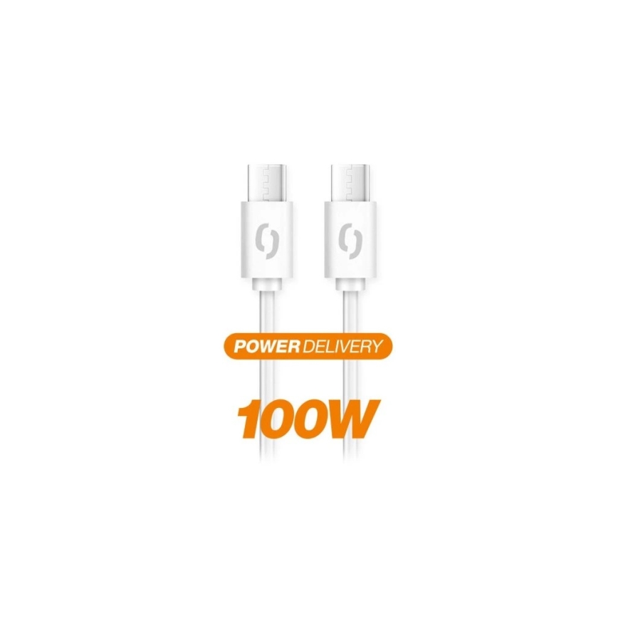 Aligator DATKP47 - câble USB USB-C / USB-C 100W Power Delivery 1,5m blanc