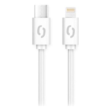 Aligator DATKP51 - Câble USB USB-C / Lightning 30 W Power Delivery 1,5 m blanc