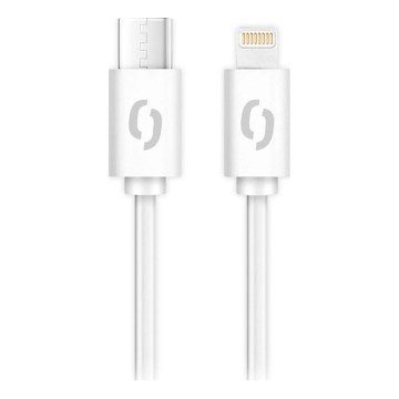 Aligator DATKP57 - câble USB‑C vers Lightning 30 W Power Delivery, 0,5 m, blanc