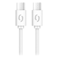 Aligator DATKP59 - câble USB USB-C vers USB-C 65 W Power Delivery 2,5 m blanc