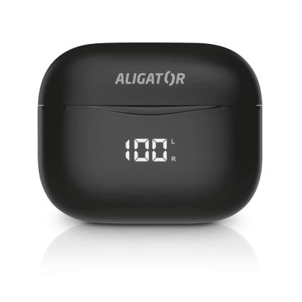 Aligator TWS06 - Écouteurs sans fil Pods PRO 3 200 mAh + 2x 30 mAh IP30 noirs
