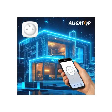 Aligator WAL001 - Prise intelligente 3680W/230V/Type E/16A Wi‑Fi Tuya