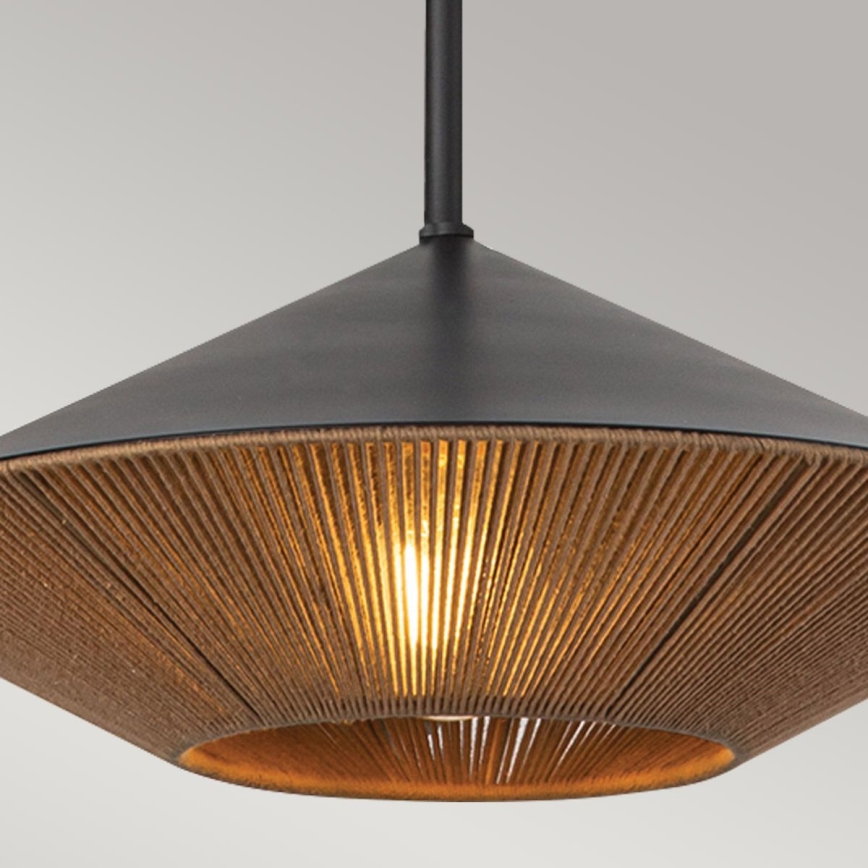 Alora Mood - Suspension-barre DAPHNE 1xE27/60W/230V d. 38,1 cm noir